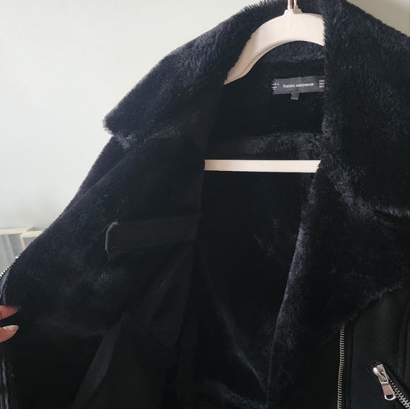 ZARA moto style Suede jacket - Picture 2 of 2